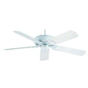 Royal Pacific 1017W WH Torrent 5 Blade 52 Inch Ceiling Fan, White with 