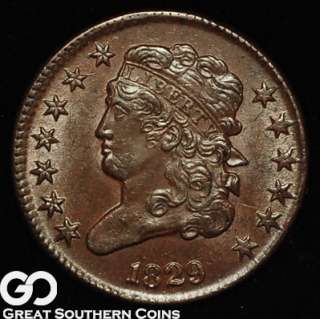 1829 Classic Head Half Cent CHOICE BU++ ** BEAUTIFUL  