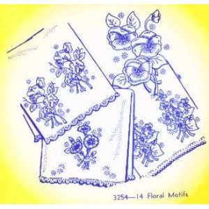  PT G 14 Floral Motifs by Aunt Marthas 3254: Arts, Crafts & Sewing