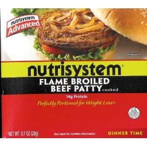 NutriSystem Advanced Flame Broiled Beef Patty  Grocery 