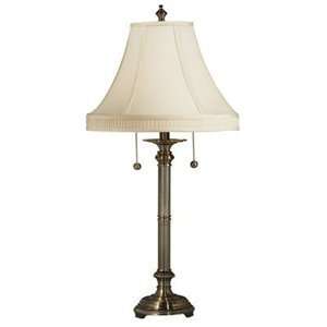  Kenroy Home 33130AB Greenwich 2 Light Table Lamp, Antique 
