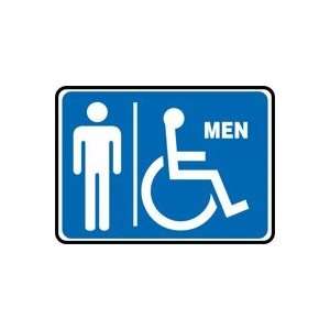  MEN (W/MAN AND HANDICAP GRAPHIC) Sign   7 x 10 .040 