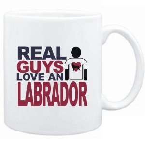 Mug White  Real guys love a Labrador  Dogs: Sports 