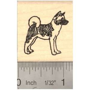  Small Akita dog Rubber Stamp: Arts, Crafts & Sewing
