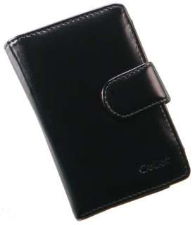 NEW BLACK LEATHER WALLET CASE FOR BLACKBERRY BOLD 9000  