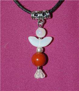 Guardian Angel Pendant Choose Your Own Crystal A thru M  