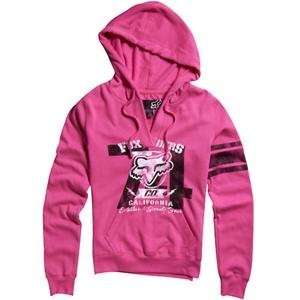   Racing Youth Girls Super Moto Pullover Hoodie   X Small/Day Glo Pink