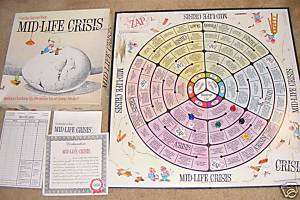 Mid Life Crisis Board Game 1982   Can You Survive?  