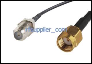 RP SMA male to F female pigtail cable RG174 15cm  