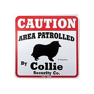  Area Patrolled by Collie Sign Patio, Lawn & Garden
