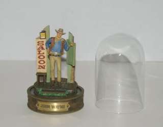John Wayne Franklin Mint Glass Dome Western Legend  