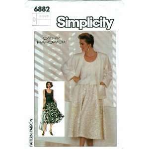 Simplicity 6882 Sewing Pattern Misses CATHY HARDWICK Skirt 