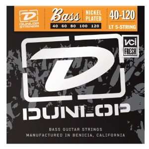  Jim Dunlop DBN40120 Dun Bass 5 Str Lte 40 120: Musical 
