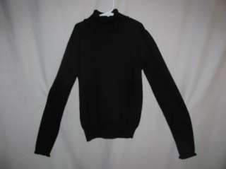 NWT Ralph Lauren Black Ruffled Wool Sweater XL 14   16  