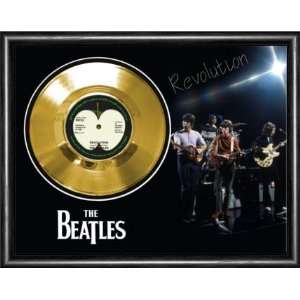   : The Beatles Revolution Framed Gold Record A3: Musical Instruments