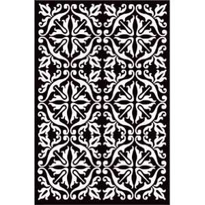 The Rug Market Maison Olympia Black 44052 Black and White Contemporary 