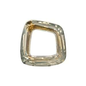 4437 20mm Cosmic Square Ring Fancy Stone Crystal Golden 