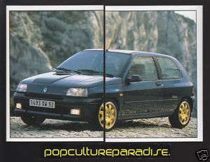 1993 RENAULT CLIO 2.0i 16V WILLIAMS Car 2 STICKER DECAL  