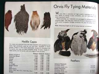 ORVIS Fly Fishing Rods Reels Flies Tackle 1972 Catalog  