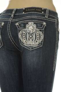   ROYAL CROWN JEWELS, BLING BOOT CUT JEANS sizes 1,3,5,7,9,11,13  