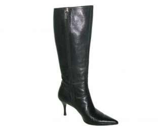 GUCCI $825 GORGEOUS BLACK LEATHER BOOTS~8  