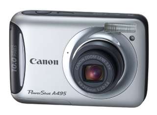 Canon Power Shot A495 10.0 MP Digital Camera with 3.3xOptical Zoom and 