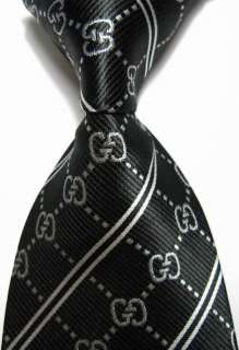 Luxury New Black G Figure silk Mens necktie dress Tie Mens Accessary 