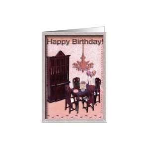  Birthday Party Invitation / 80 years old / Pink Room Card 