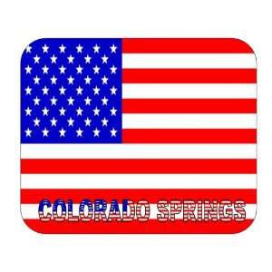  US Flag   Colorado Springs, Colorado (CO) Mouse Pad 