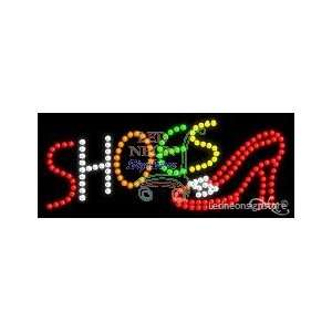  Shoes LED Sign 11 inch tall x 27 inch wide x 3.5 inch deep 