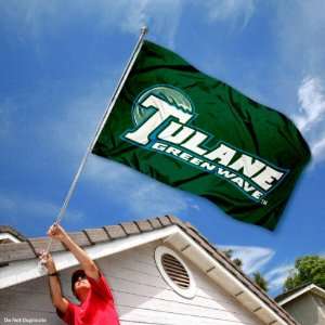   Tulane Green Wave TU University Large College Flag: Sports & Outdoors