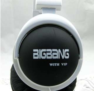   POP 2012 NEW BIGBANG big bang with VIP KPOP BLACK EARPHONES HEADPHONES
