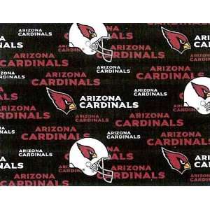   Cardinals Football Print Cotton Fabric By the Yard