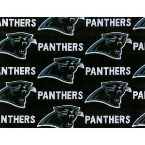   Panthers Football Cotton Fabric Print By the Yard: Home & Kitchen