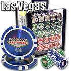 1000 Las Vegas 14G Clay Poker Chip Set Acrylic Case w/ 