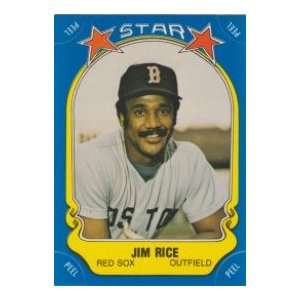 Jim Rice 1981 Fleer Baseball Star Sticker (Boston)  Sports 