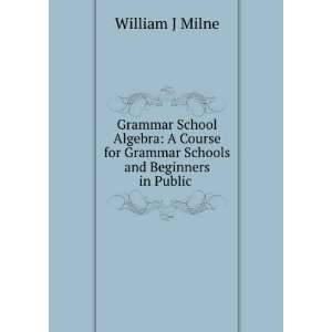   for Grammar Schools and Beginners in Public . William J Milne Books