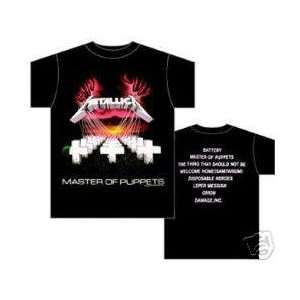  Metallica Master Of Puppets T Shirt Black 
