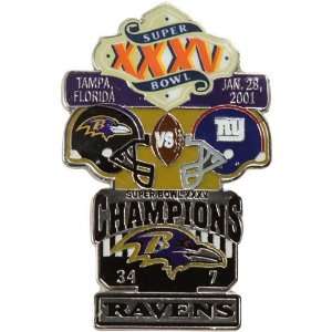   NFL Baltimore Ravens Super Bowl XXXV Collectors Pin: Sports & Outdoors