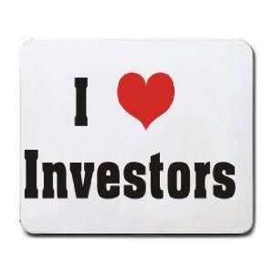  I Love/Heart Investors Mousepad: Office Products