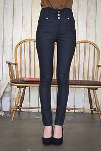 NEW! Womens Black High Waist Skinny Jeans Size 26~30 no.1259  