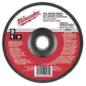 Milwaukee 49 94 6360 Grinding Wheel 6 in. x 1/8 in. x 5/8 11 in. (Type 