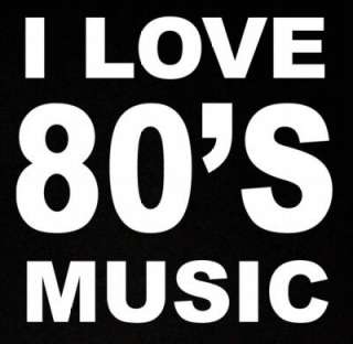 Love 80s Music Retro Old Rock 1980s SHIRT 2X  