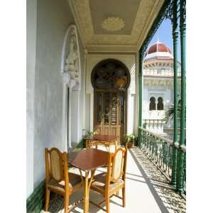 View Along Balcony at the Palacio De Valle, Cienfuegos, Cuba, West 
