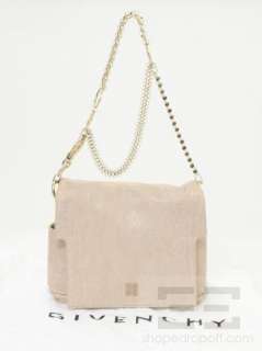 Givenchy Beige Leather & Gold Chain Strap Melancholia Shoulder Bag 