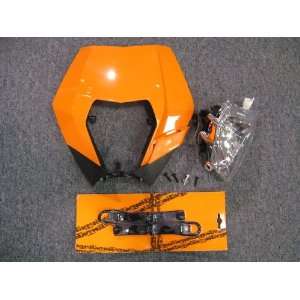   2012 200 250 300 450 530 XC EXC XCW HEADLIGHT ASSEMBLY ORANGE MASK KIT