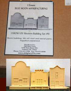    105 15mm Western Building #6 Old West Town Terrain Miniatures  