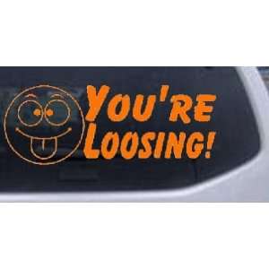  Orange 28in X 10.6in    Your Loosing Funny Car Window Wall 