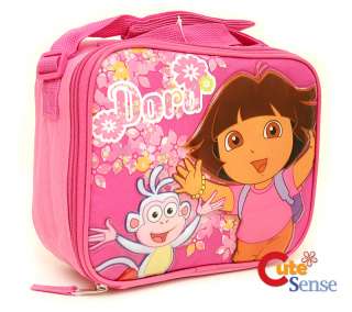 Dora & Boots School Lunch Bag Snack Carry Box :Pink  