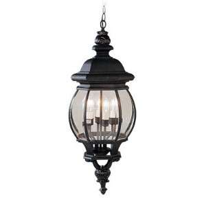  Livex 7705 04 Frontenac Outdoor Chain Hung Lantern Black 